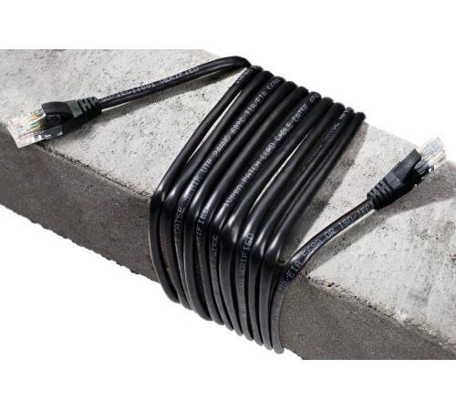 Кабель PATCH CAT5E UTP 0.5M ANP511_0.5M_BK BLACK AOPEN