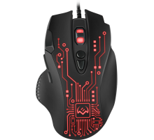 Игровая мышь SVEN RX-G715 (7+1кл., бесш. кл., 1200-3200 DPI, SoftTouch, подсветка, игров. упак) Sven RX-G715 (SV-019938)