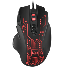 Игровая мышь SVEN RX-G715 (7+1кл., бесш. кл., 1200-3200 DPI, SoftTouch, подсветка, игров. упак) Sven RX-G715 (SV-019938)
