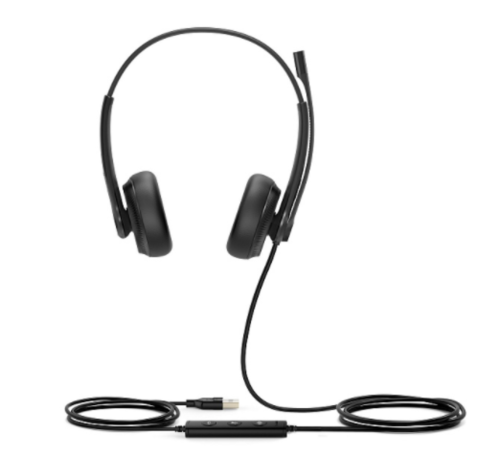 Головная гарнитура Yealink UH34 Dual UC Дуо, Проводная, HD звук, USB (UH34 Dual UC)