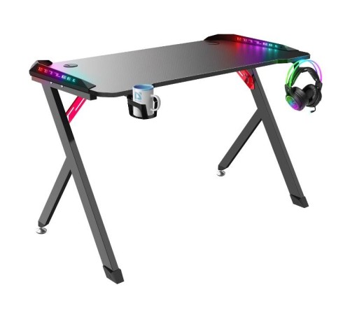 Стол GAMING SPIRIT RGB BLACK 64389 DEFENDER Стол GAMING SPIRIT RGB BLACK 64389 DEFENDER