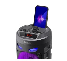 Портативная колонка Defender Crashboom black (16Вт, bluetooth, Light, FM, USB, LED, AUX) (65085)