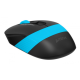 Мышь A4Tech Fstyler FG10S черный/синий оптическая (2000dpi) silent беспроводная USB для ноутбука (4b