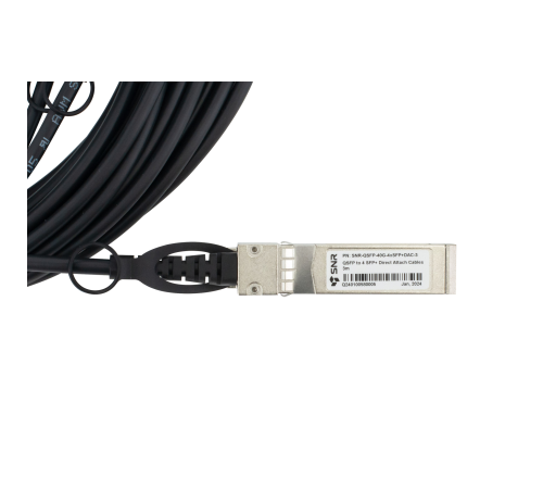 Кабельная сборка SNR Direct Attach Twinax Cable (DAC), 40Gb QSFP-40G->4xSFP+ 10Gb, 3м, SNR-QSFP-40G-4xSFP+DAC-3 Кабельная сборка SNR Direct Attach Twinax Cable (DAC), 40Gb QSFP-40G->4xSFP+ 10Gb, 3м, SNR-QSFP-40G-4xSFP+DAC-3