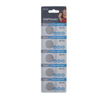 Батарейка GoPower CR1632 BL5 Lithium 3V (5/100/2000) (5 шт.) GoPower 00-00023147