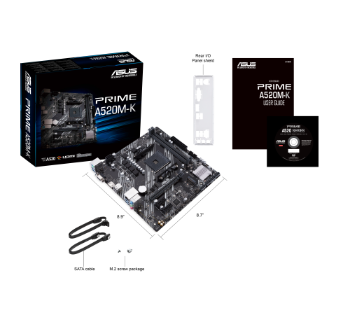 Материнская плата ASUS PRIME A520M-K (90MB1500-M0EAY0) Материнская плата ASUS PRIME A520M-K (90MB1500-M0EAY0)