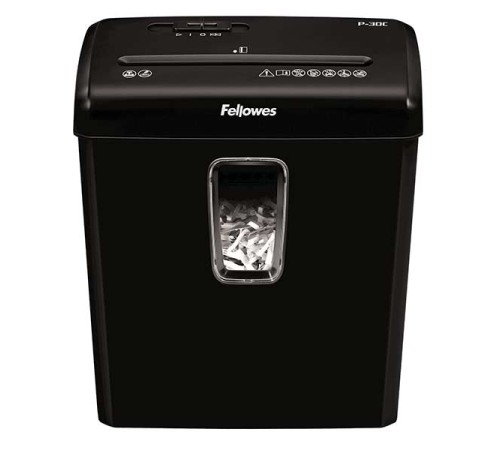 Fellowes Шредер Powershred P-30C, DIN P-4, 4х34 мм, 6 лст., 15 лтр.