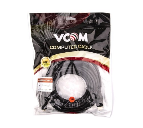 VCOM CG484GD-7.5M Кабель HDMI AM/DVI(24+1)M, 7.5м, CU, 1080P@60Hz, 2F, VCOM <CG484G-7.5M> VCOM CG484GD-7.5M Кабель HDMI AM/DVI(24+1)M, 7.5м, CU, 1080P@60Hz, 2F, VCOM <CG484G-7.5M>