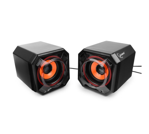 Акустич. система 2.0 Gembird SPK-405, пассив. излучатели, черный, 5 Вт, рег. громкости USB-питание