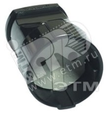 Штепсель без заземления черный