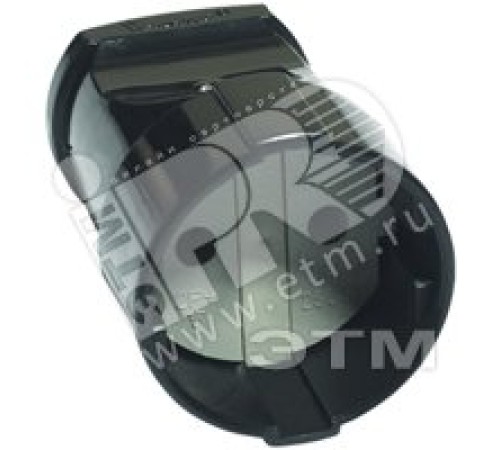 Штепсель без заземления черный