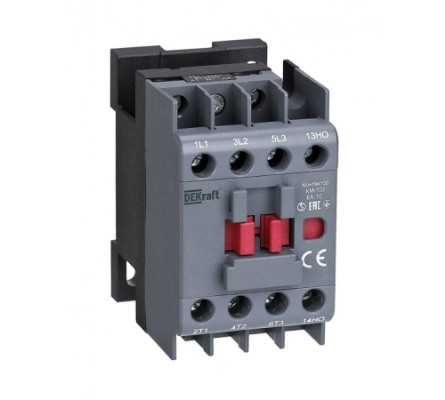 Контактор КМ-102 6А кат. 220В/230В AC 1НО AC-3 AC-4 DEKraft 22061DEK Контактор КМ-102 6А кат. 220В/230В AC 1НО AC-3 AC-4 DEKraft 22061DEK