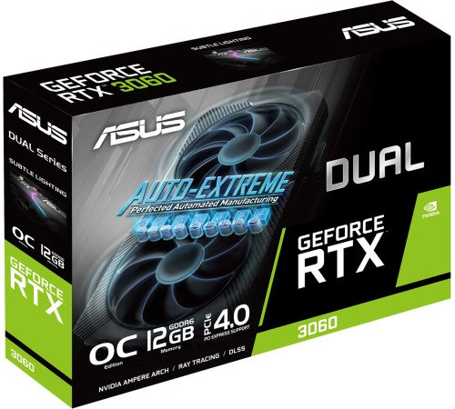 Видеокарта ASUS DUAL-RTX3060-O12G-V2 (90YV0GB2-M0NA10) Видеокарта ASUS DUAL-RTX3060-O12G-V2 (90YV0GB2-M0NA10)