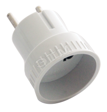 Европереходник без заземления 6А белый