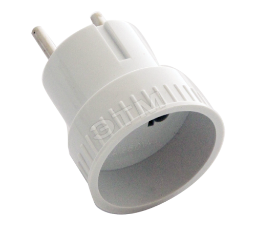 Европереходник без заземления 6А белый