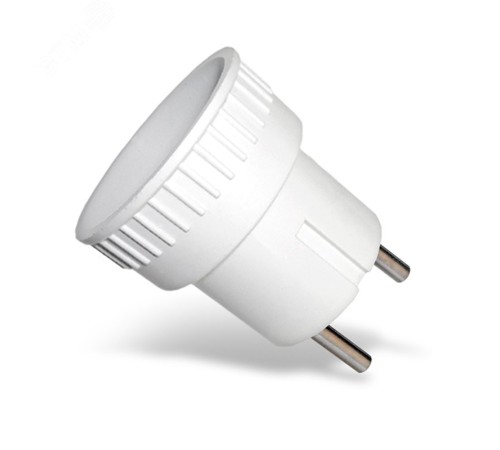 Европереходник без заземления 6А белый