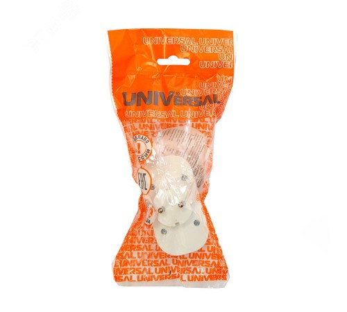 Тройник на 2 розетки без заземления 6А