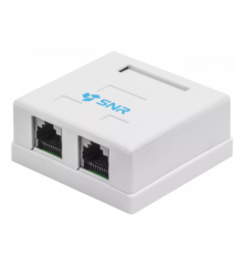 Розетка накладная 2хRJ45 (SNR-SMB-2109A)