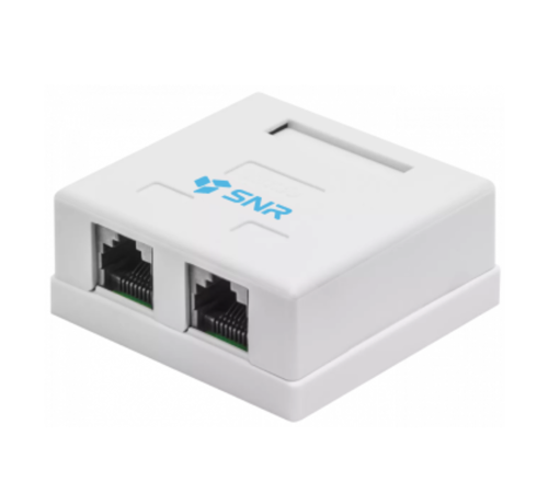 Розетка накладная 2хRJ45 (SNR-SMB-2109A)
