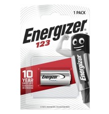 Батарейка Energizer CR123A BL1 Lithium 3V (1/6/60) Energizer E300777602
