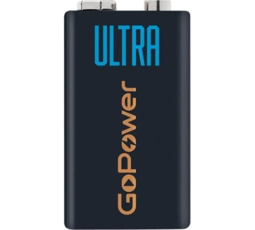 Батарейка GoPower ULTRA Крона 6LR61 (00-00026400)