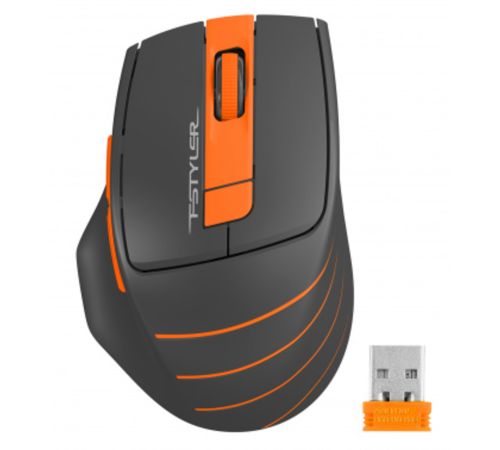 Мышь беспроводная A4Tech Fstyler FG30S grey/orange (USB, оптическая, 2000dpi, 6but, silent) (FG30S ORANGE)