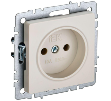 IEK BR-R10-10-K10 BRITE Роз. без з/к/ш 10А РС10-1-0-БрКр беж.