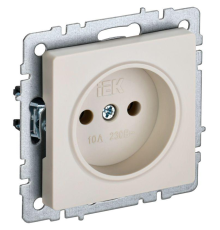 IEK BR-R10-10-K10 BRITE Роз. без з/к/ш 10А РС10-1-0-БрКр беж.