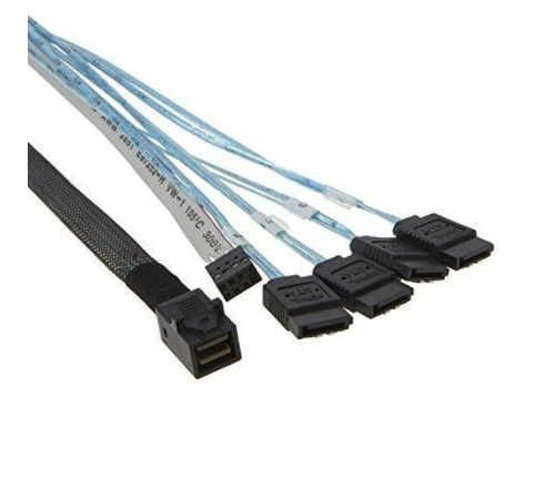 Кабель HDmSAS-4SATA 80см, внутренний Кабель HDmSAS-4SATA 80см, внутренний
