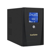 Exegate EX292788RUS ИБП ExeGate SpecialPro Smart LLB-1000.LCD.AVR.1SH.2C13.RJ.USB <1000VA/550W, LCD, AVR, 1*Schuko+2*C13, RJ45/11,USB, металлический корпус, Black>