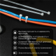 REXANT (07-0200) Хомут nylon 4.0х200(3,5х200) мм 100 шт белый