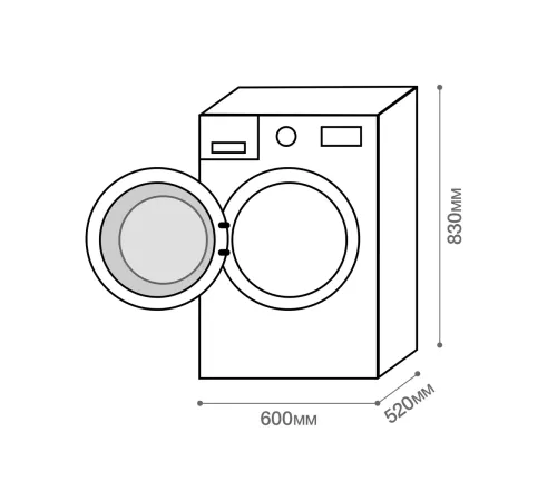 Отдельностоящая стиральная машина Kuppersberg Kuppersberg WM 520 W