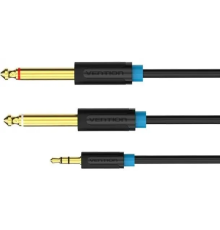 Кабель Vention аудио Jack 3,5 mm M/2Jack 6,5 mm M - 1 м Vention BACBF