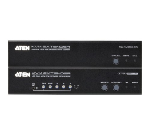 ATEN CE775-AT-G Удлинитель, 2xSVGA+KBD&MOUSE USB+AUDIO+RS232, 300 метр., 1xUTP Cat5e, SPHD15+2xHD-DB15+2xUSB A-тип + 2xMINI JACK+DB9, Female, с KVM-шнуром USB 1.8м., Б.П. 220> 5.3V ATEN CE775-AT-G Удлинитель, 2xSVGA+KBD&MOUSE USB+AUDIO+RS232, 300 метр., 1xUTP Cat5e, SPHD15+2xHD-DB15+2xUSB A-тип + 2xMINI JACK+DB9, Female, с KVM-шнуром USB 1.8м., Б.П. 220> 5.3V