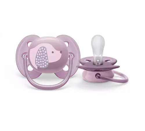 Пустышка ultra soft, собачка, 6-18 мес., 1 шт. Philips Пустышка ultra soft, собачка, 6-18 мес., 1 шт. (SCF092/05)