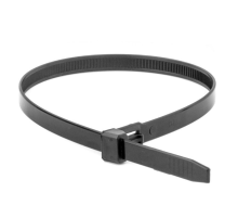 Хомут P6.6 многоразовый, черный 7,6x200 DKC 25350SR