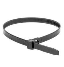 Хомут P6.6 многоразовый, черный 7,6x200 DKC 25350SR