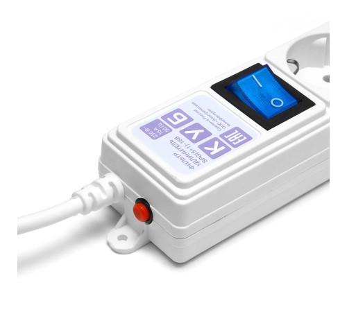 Фильтр-удлинитель Power Cube 5,0 м 6 розеток (белый) 16А/3,5кВт Электрическая мануфактура Power Cube (5 м, 6 розеток) (SPG(5+1)-16B-5M)