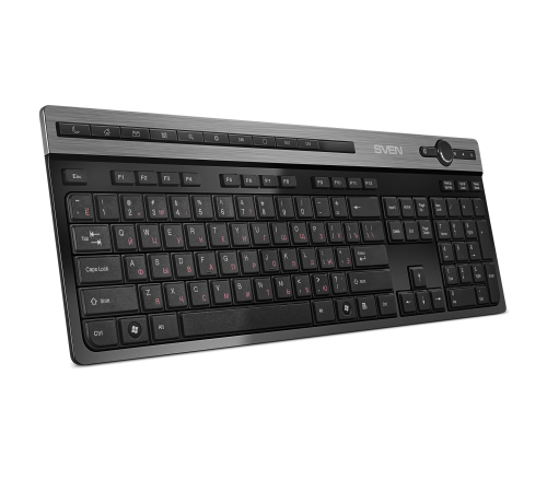 Клавиатура Wireless Sven KB-E5500W 2,4 GHz, 115кл. Клавиатура Wireless Sven KB-E5500W 2,4 GHz, 115кл.