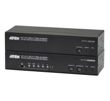 ATEN CE775-AT-G Удлинитель, 2xSVGA+KBD&MOUSE USB+AUDIO+RS232, 300 метр., 1xUTP Cat5e, SPHD15+2xHD-DB15+2xUSB A-тип + 2xMINI JACK+DB9, Female, с KVM-шнуром USB 1.8м., Б.П. 220> 5.3V