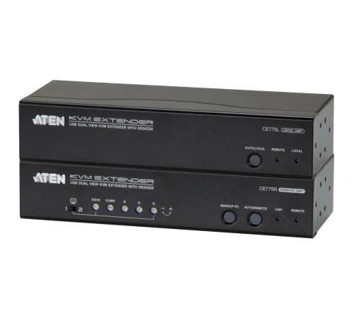 ATEN CE775-AT-G Удлинитель, 2xSVGA+KBD&MOUSE USB+AUDIO+RS232, 300 метр., 1xUTP Cat5e, SPHD15+2xHD-DB15+2xUSB A-тип + 2xMINI JACK+DB9, Female, с KVM-шнуром USB 1.8м., Б.П. 220> 5.3V ATEN CE775-AT-G Удлинитель, 2xSVGA+KBD&MOUSE USB+AUDIO+RS232, 300 метр., 1xUTP Cat5e, SPHD15+2xHD-DB15+2xUSB A-тип + 2xMINI JACK+DB9, Female, с KVM-шнуром USB 1.8м., Б.П. 220> 5.3V