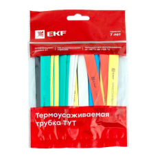Трубка термоусаживаемая ТУТ нг 10/5 (7 цветов по 3шт) 100мм PROxima