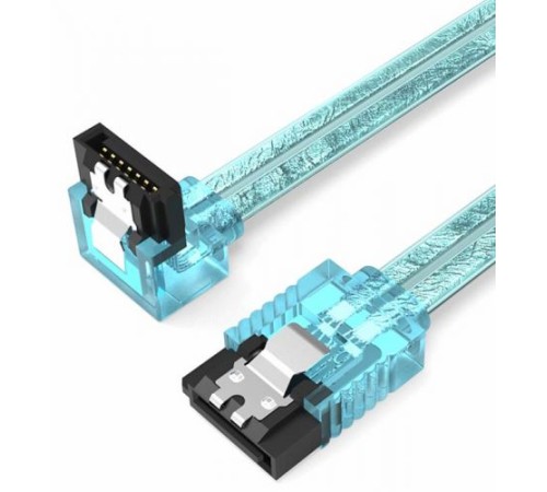 Кабель Vention SATA 3 M/SATA 3 M угол 90 с защелками, голубой - 0.5 м Vention KDDSD Кабель Vention SATA 3 M/SATA 3 M угол 90 с защелками, голубой - 0.5 м Vention KDDSD