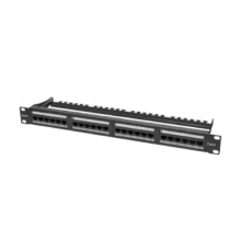 Коммутационная панель SNR, 19" неэкранированная, 1U, 24 порта, cat.6, горизонтальная заделка