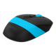 Мышь A4Tech Fstyler FG10S черный/синий оптическая (2000dpi) silent беспроводная USB для ноутбука (4b