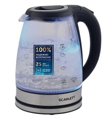 Чайник электрический Scarlett SC-EK27G88 1.8л. 1800Вт черный (корпус: стекло)