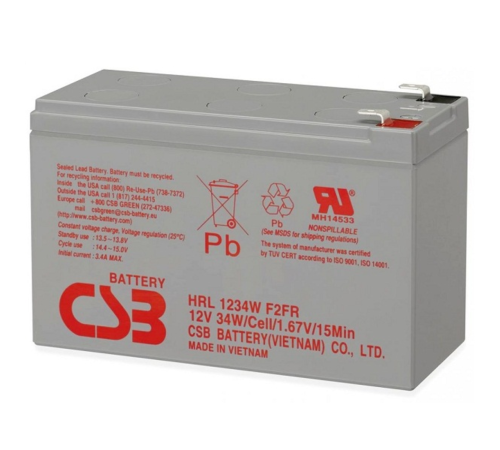 CSB Батарея HRL1234W (12V, 9Ah) (FR) (с увеличенным сроком службы 10 лет)
