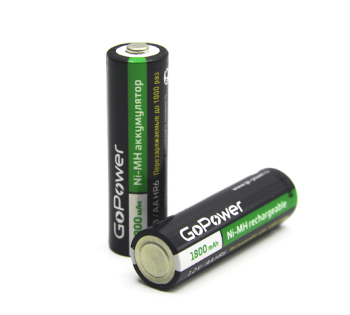 Аккумулятор бытовой GoPower HR6 AA BL2 NI-MH 1800mAh (2/20/240) блистер (2 шт.) Аккумулятор бытовой GoPower HR6 AA (00-00015317) Аккумулятор бытовой GoPower HR6 AA BL2 NI-MH 1800mAh (2/20/240) блистер (2 шт.) Аккумулятор бытовой GoPower HR6 AA (00-00015317)