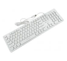 Oklick 420MRL white USB slim Multimedia LED [1091227]