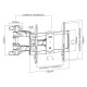 DIGIS DSM-5066 КРЕПЛЕНИЕ ДЛЯ ТВ 37"-70", 2X2 КОЛЕНА, VESA МАКС. 600X400ММ, ДО 45КГ (DSM-5066)
